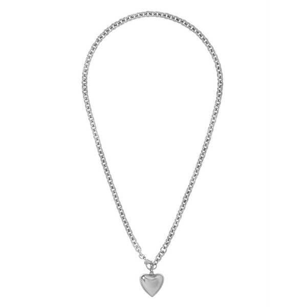 ロクサンヌ・アスリン レディース ネックレス・チョーカー・ペンダントトップ アクセサリー Little puffy heart necklace Silver｜asty