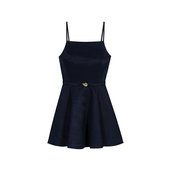 マージュ レディース ワンピース トップス Square-neck mini dress Blue|asty