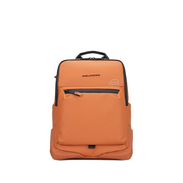 ピークアドロ メンズ バックパック・リュックサック バッグ Logo-detail zip-fastening backpack Orange｜asty