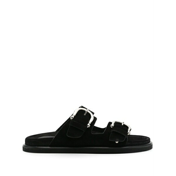パロッシュ レディース サンダル シューズ Suede flat sandals Black|asty