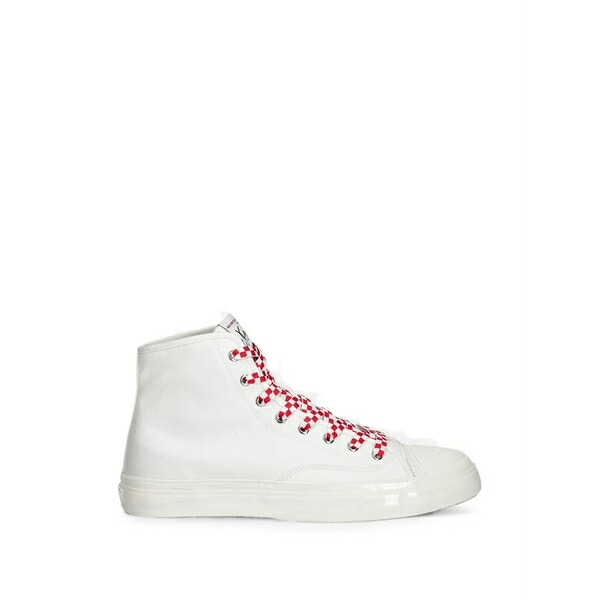 ケンゾー メンズ スニーカー シューズ Hoshi high-top check sneakers White｜asty