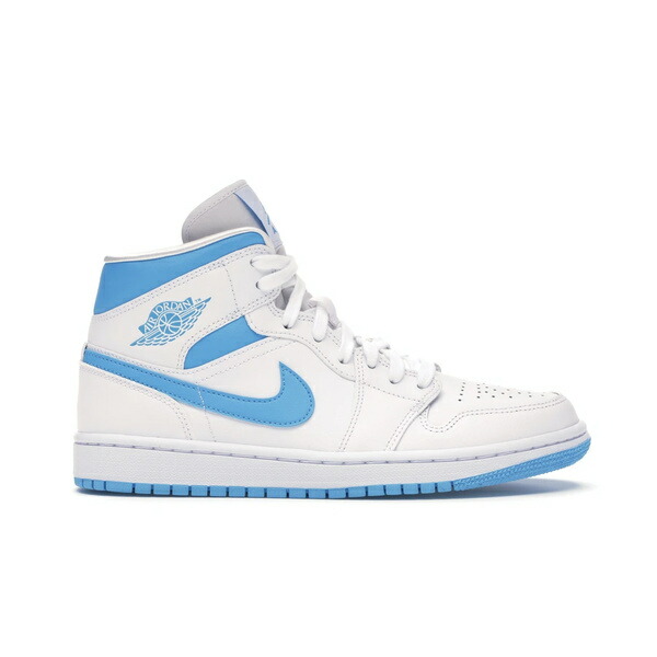 Jordan ジョーダン レディース スニーカー 【Jordan 1 Mid UNC (Women's)】 サイズ US_W_10.5 White/Dark Powder Blue-White