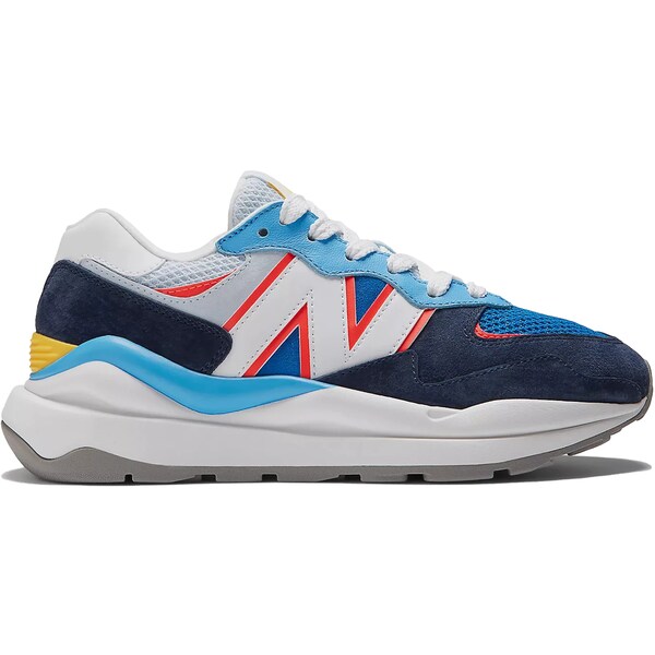 New Balance ニューバランス レディース スニーカー 【New Balance 57/40 Natural Indigo Electric Red (Women's)】 サイズ US_7.5(24.5cm) Natural Indigo/Electric Red/White