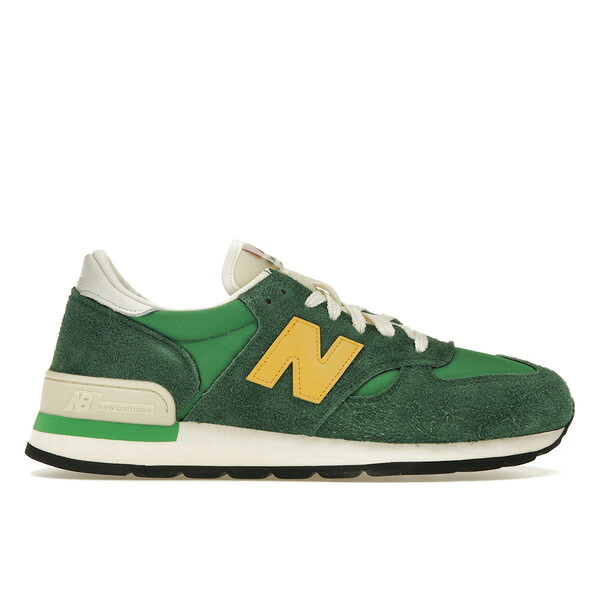 New Balance ニューバランス メンズ スニーカー 【New Balance 990v1 MiUSA Green Gold】 サイズ US_12(30.0cm) Green/Golden Yellow/White