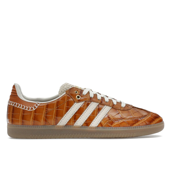 adidas アディダス メンズ スニーカー 【adidas Samba Wales Bonner Brown Croc】 サイズ US_M_3.5 Supplier Color/Wonder White/Night Brown