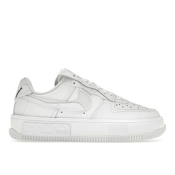 Nike ナイキ レディース スニーカー  【Nike Air Force 1 Low Fontanka Triple White Multi Color Swoosh (Women\u0027s)】  大いさ US_7(24.0糎) White/White/White/White スニーカー-靴