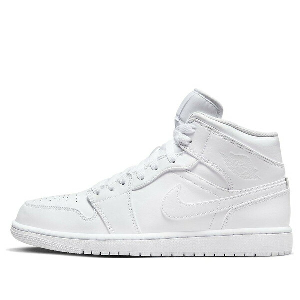 Jordan ジョーダン メンズ スニーカー 【Air Jordan 1 Mid 'Triple White' 2022 554724-136】 サイズ US_M_18|asty