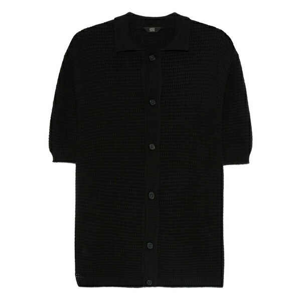 オジオ メンズ ジレー アウター Short-sleeve cardigan Black