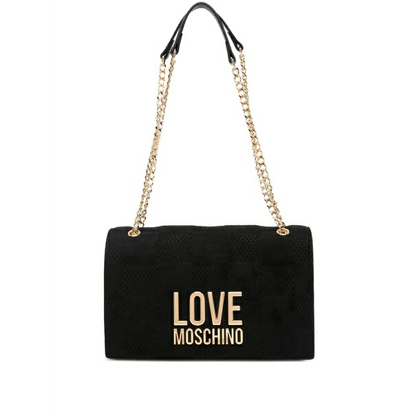 ラブ モスキーノ レディース ショルダーバッグ バッグ Quilted shoulder bag Black｜asty
