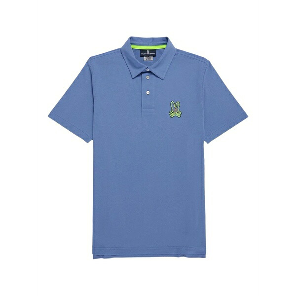 サイコバニー メンズ ポロシャツ トップス Waverly polo shirt Blue｜asty