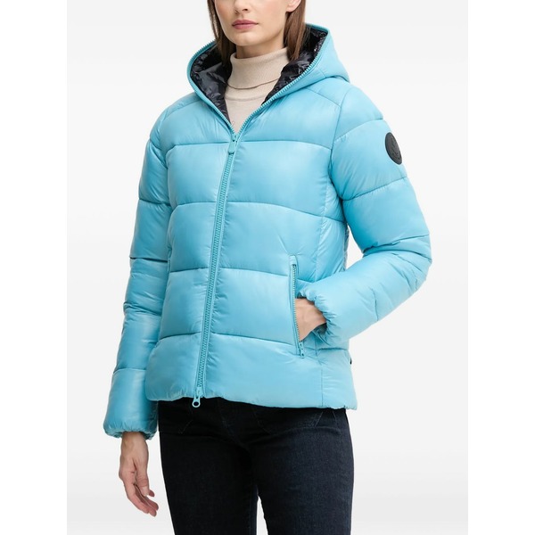セーブザダック レディース ジャケット＆ブルゾン アウター Lois hooded padded jacket Blue｜asty