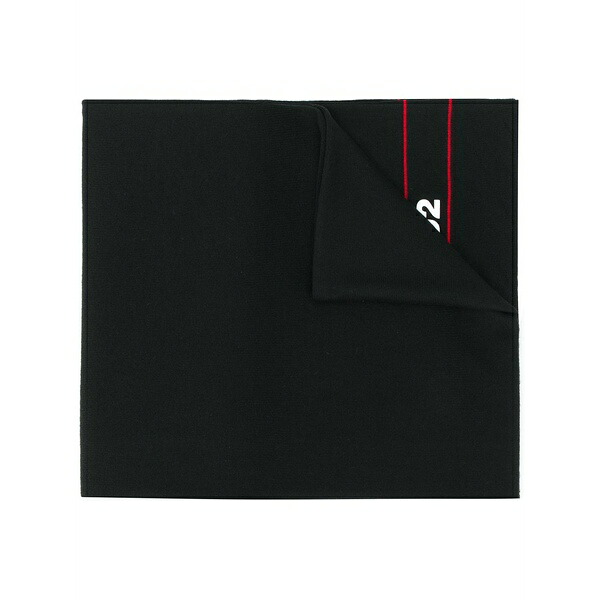ディースクエアード メンズ えり巻き・袈裟・えり巻き 付属物 Logo print scarf Black
