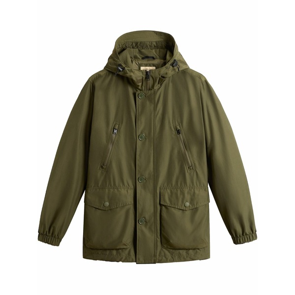 ウール リッチ メンズ コート アウター Parka light ramar con cappuccio Green|asty