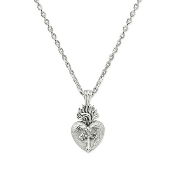 エマニュエレ ビコッキ メンズ 首飾り・チョー鉄道車両 佩び物 Sacred heart necklace Silver