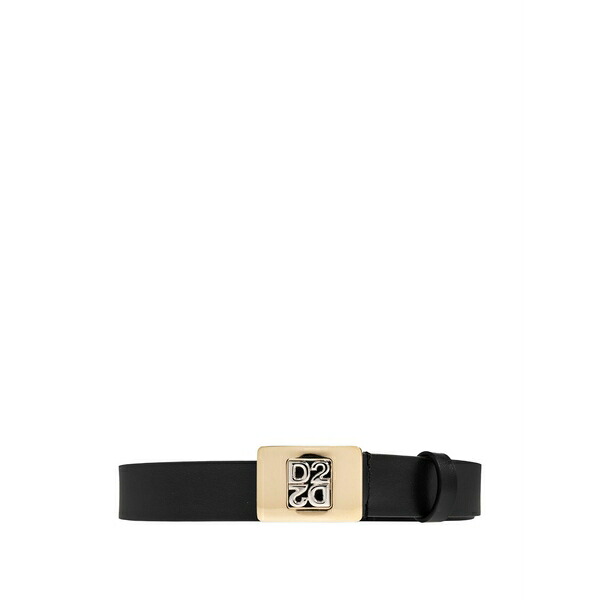 ディースクエアード メンズ 胴締め 佩び物 Logo-buckle belt Black