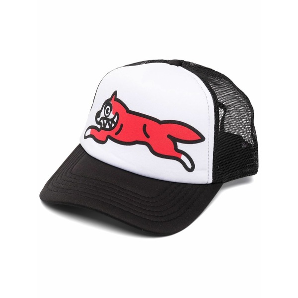 クリーム メンズ 鳥打ち帽 付属物 Graphic-print mesh cap Black