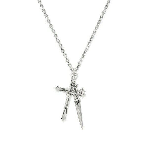 エマニュエレ ビコッキ メンズ 首飾り・チョー鉄道車両 佩び物 Large pugnale+cross necklace Silver