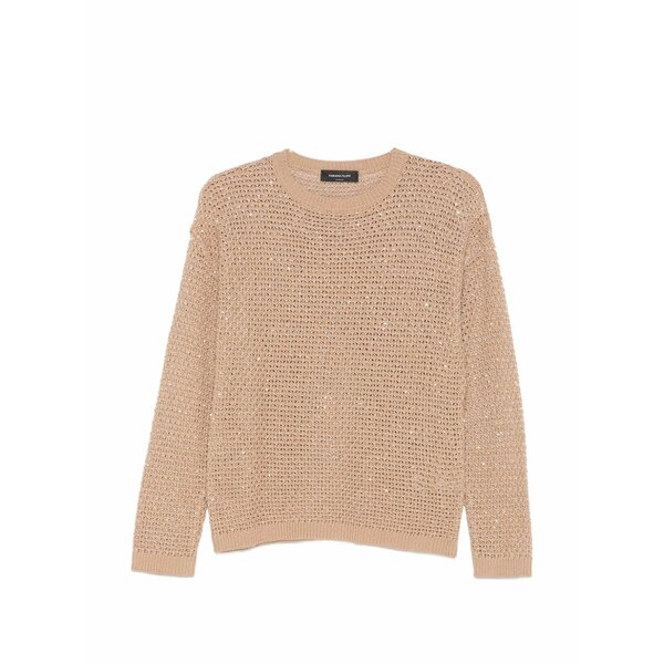 ファビアナ フィリッピ レディース 編み物\u0026スウェーター アウター Open-knit sweater  Neutrals