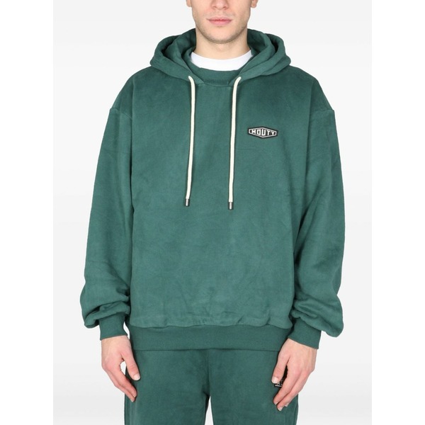 ムーティ メンズ パーカー・スウェットシャツ アウター Logo-patch hoodie Green