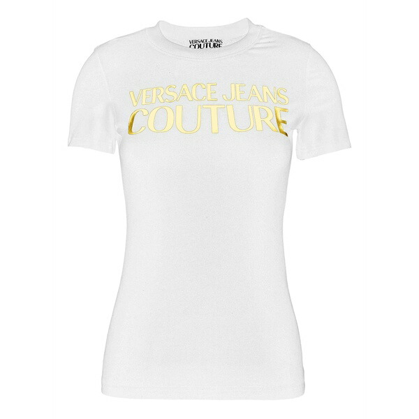 呼びりん探し回る レディース プルオーバー トップス Logo-print t-shirt White
