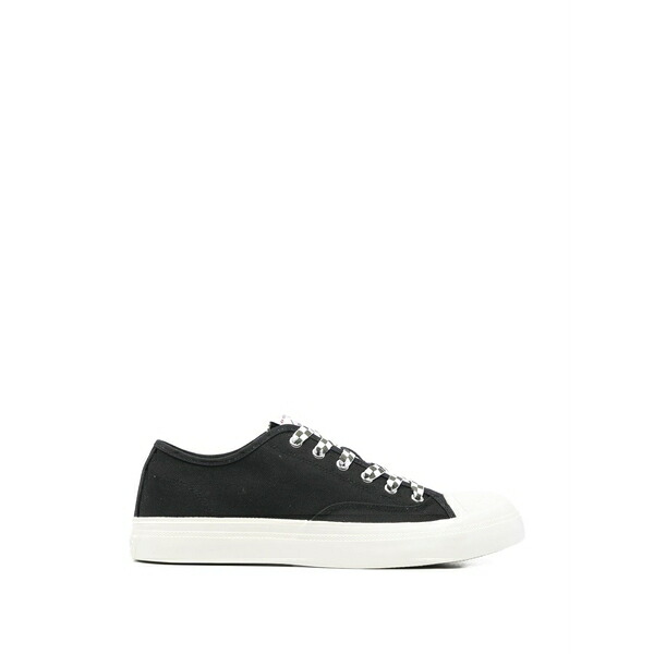 ケンゾー メンズ スニーカー シューズ Lace-up cotton sneakers Black