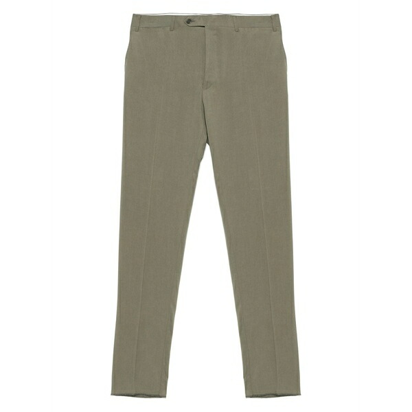 カナーリ メンズ カジュアルパンツ ボトムス Pressed-crease trousers Green｜asty