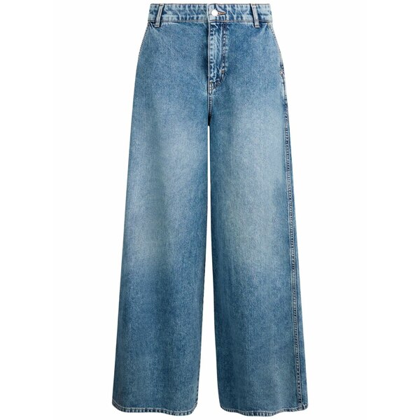 リュージョー レディース デニムパンツ ボトムス High-waisted flared jeans Blue｜asty