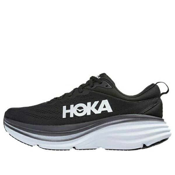 HOKA ONE ONE ホカオネオネ メンズ スニーカー  【HOKA ONE ONE Bondi 8 \u0027Black White\u0027 1123202-BWHT】  大きさ US_7(25.0糎)