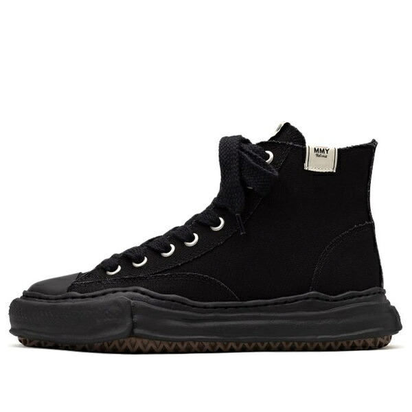 Maison MIHARA YASUHIRO ミハラヤスヒロ メンズ スニーカー  【Maison MIHARA YASUHIRO PETERSON OG Sole Canvas High-top Sneaker \u0027Black\u0027  A01FW701-BLKBLK】  大きさ US_5(23.0糎)