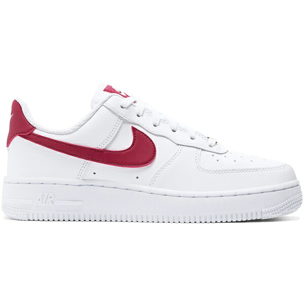 Nike ナイキ レディース スニーカー  【Nike Air Force 1 Low \u002707 White Noble Red (Women\u0027s)】  大きさ US_8(25.0糎) White/Noble Red/White/White