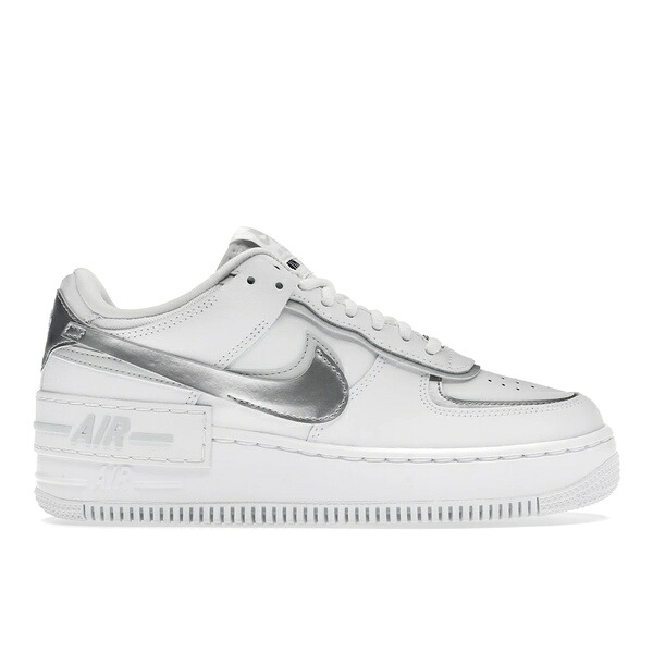 Nike ナイキ レディース スニーカー  【Nike Air Force 1 Low Shadow White Pure Platinum Metallic Silver (Women\u0027s)】  大きさ US_W_11.5 White/Metallic Silver-Pure Platinum