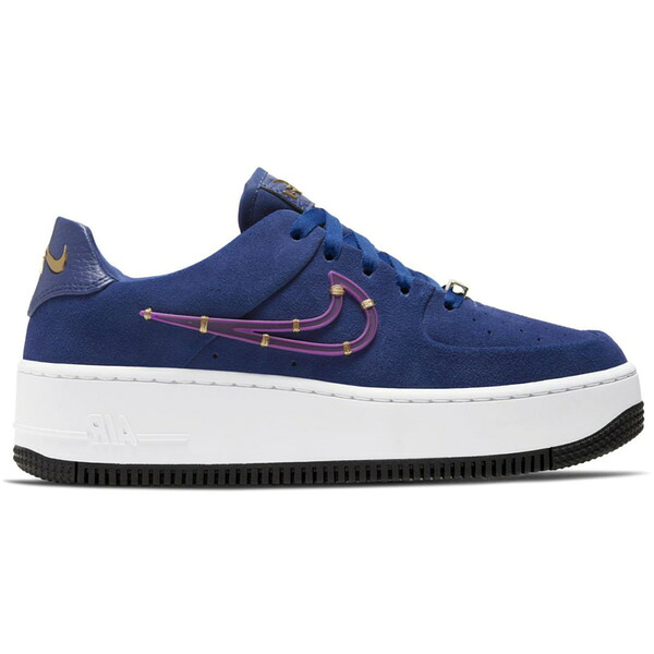 Nike ナイキ レディース スニーカー 【Nike Air Force 1 Sage Low LX Deep Royal Blue (Women\'s)】 サイズ US_5(22.0cm) Deep Royal Blue/Metallic Gold/Black/Vivid Purple|asty