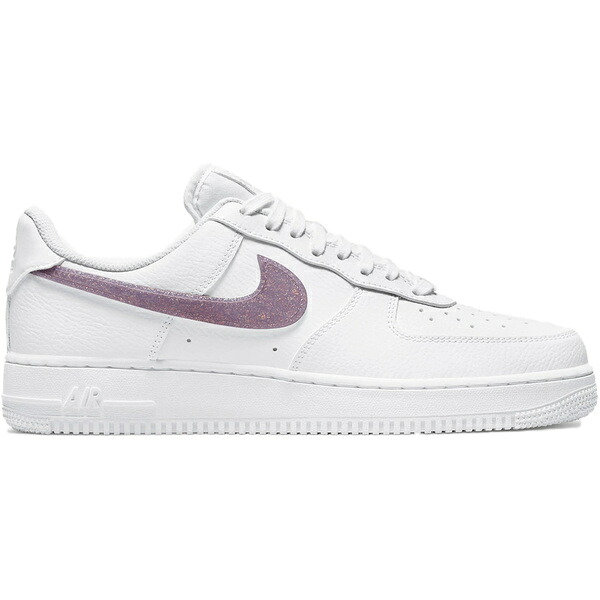 Nike ナイキ レディース スニーカー  【Nike Air Force 1 Low Glitter Swoosh Purple (Women\u0027s)】  大きさ US_5(22.0糎) White/Grey Fog-White-Canyon Purple