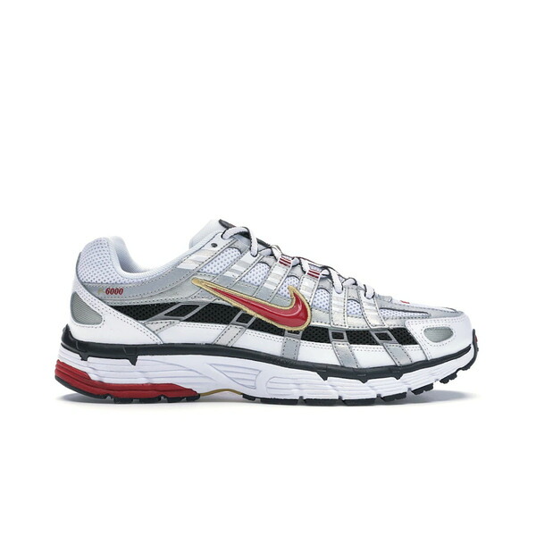 Nike ナイキ レディース スニーカー  【Nike P-6000 White Gold Red (Women\u0027s)】  大きさ US_W_11.5 White/Metallic Gold-Varsity Red-Metallic Silver-Black