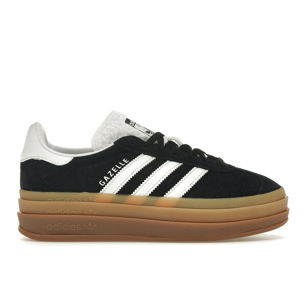 adidas アディダス レディース スニーカー  【adidas Gazelle Bold Black White Gum (Women\u0027s)】  大きさ US_9(26.0糎) Core Black/Cloud White/Cloud White