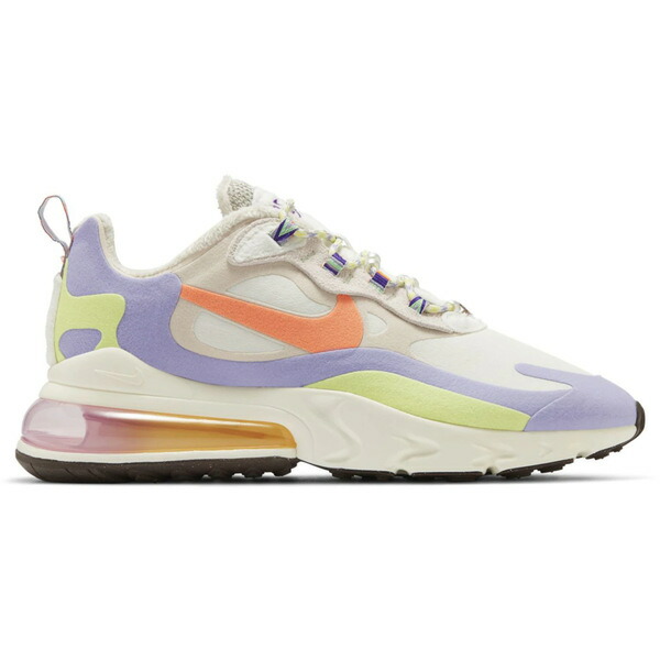 Nike ナイキ レディース スニーカー  【Nike Air Max 270 React Sail Orange Frost (Women\u0027s)】  大きさ US_8(25.0珊) Sail/White/Light Mahogany Brown/Steam Green/Orange Frost