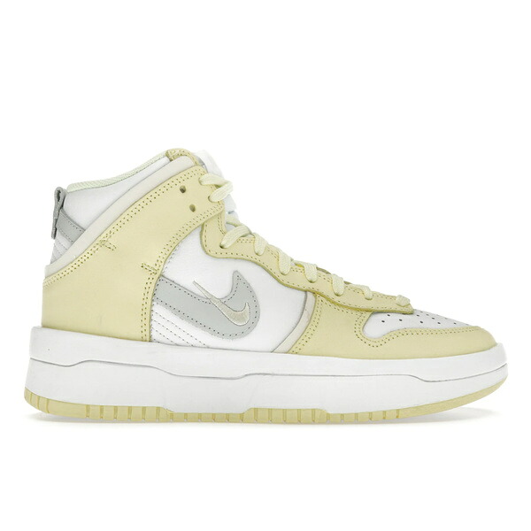 Nike ナイキ レディース スニーカー 【Nike Dunk High Up Light Lemon Yellow (Women\'s)】 サイズ US_5(22.0cm) White/Photon Gray-Light Lemon Yellow-Green-Coconut Milk White|asty