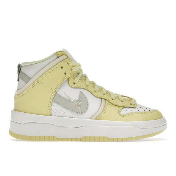 Nike ナイキ レディース スニーカー  【Nike Dunk High Up Rebel Lemon Yellow (Women\u0027s)】  大いさ US_9.5(26.5糎) White/Citron Tint/Coconut Milk/Photon Dust