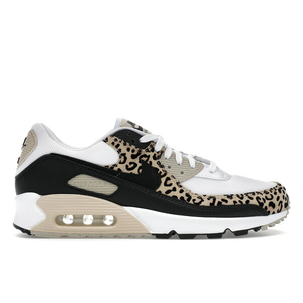 Nike ナイキ レディース スニーカー  【Nike Air Max 90 Leopard Sanddrift Black (Women\u0027s)】  大きさ US_W_10.5 White/Sanddrift/Hemp/Black