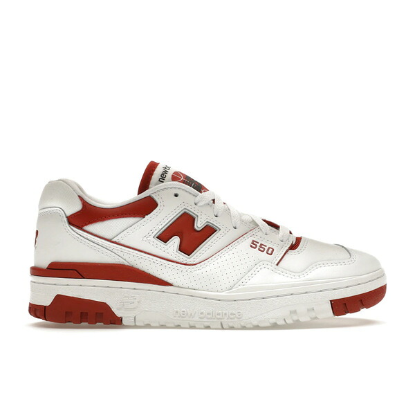 New Balance ニュー平衡にする レディース スニーカー  【New Balance 550 Brick Red (Women\u0027s)】  大きさ US_5.5(22.5糎) White/Brick Red
