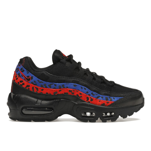 Nike ナイキ レディース スニーカー  【Nike Air Max 95 Black Leopard (Women\u0027s)】  大きさ US_8.5(25.5珊) Black/Habanero Red-Racer Blue