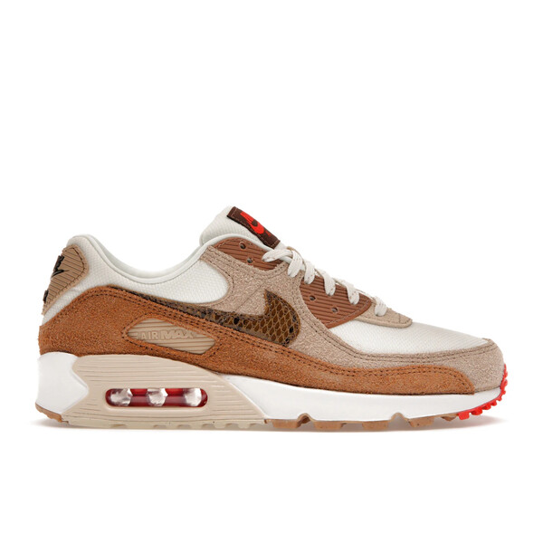 Nike ナイキ レディース スニーカー  【Nike Air Max 90 SE Pale Ivory Snakeskin Swoosh (Women\u0027s)】  大きさ US_5(22.0糎) Pale Ivory/Picante Red/Summit White/Oatmeal/Desert/Ale Brown