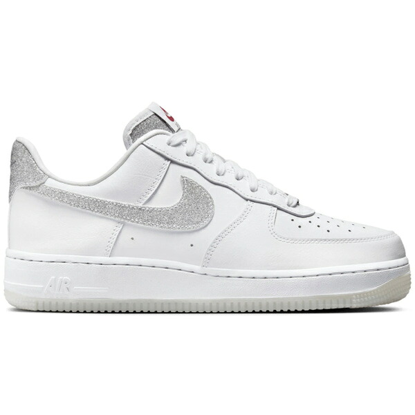 Nike ナイキ レディース スニーカー 【Nike Air Force 1 Low '07 LX Glitter Swoosh White (Women's)】 サイズ US_6(23.0cm) White/White/Cool Grey/Multi-Color｜asty