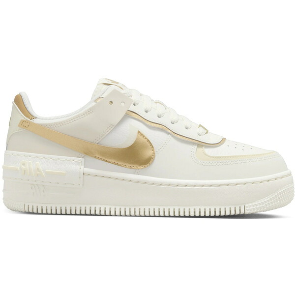 Nike ナイキ レディース スニーカー 【Nike Air Force 1 Shadow Sail Coconut Milk Metallic Gold (Women's)】 サイズ US_W_11 Sail/Coconut Milk/Metallic Gold｜asty