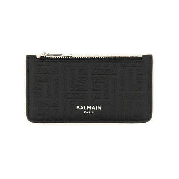 楽天市場】未使用品 BALMAIN PARIS レザーウォレット 長財布 ブラウン