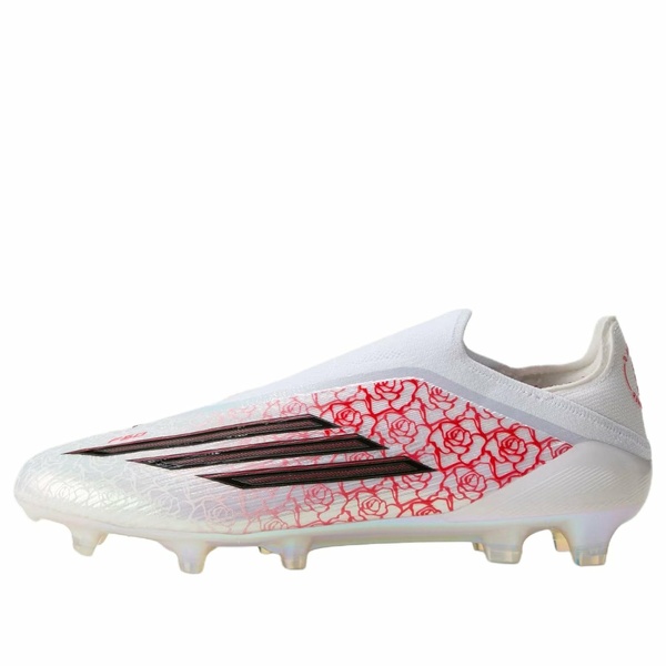 adidas アディダス メンズ スニーカー  【adidas F50 Elite Lamine Yamal Laceless FG \u0027White Lucid Red\u0027  JR4441】  大きさ US_6.5(24.5糎)