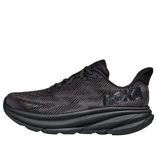 HOKA ONE ONE ホカオネオネ メンズ スニーカー 【HOKA ONE ONE Clifton 9 'Black' 1127895-BLCKS】 サイズ US_7(25.0cm)|asty