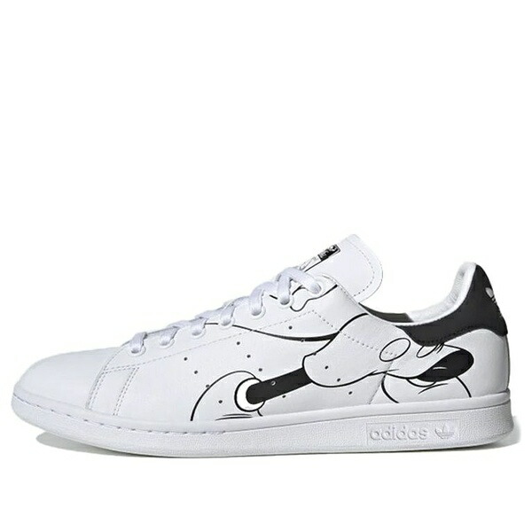 adidas アディダス メンズ スニーカー  【adidas Disney x Stan Smith \u0027Black \u0026 White Mickey Mouse\u0027 FW2895】  大いさ US_8.5(26.5糎) 靴-スニーカー