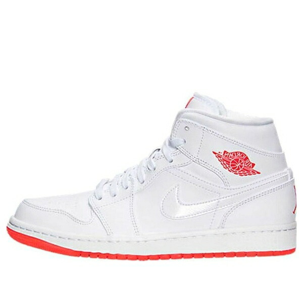 Jordan ジョーダン メンズ スニーカー 【Air Jordan 1 Mid Prem 'White Infrared' 667399-123】 サイズ US_7.5(25.5cm)|asty