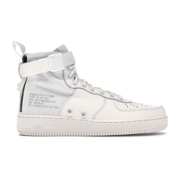 Nike ナイキ メンズ スニーカー  【Nike 空想科学小説 Air Force 1 Mid Triple Ivory】  大きさ US_M_4 Ivory/Reflective Silver